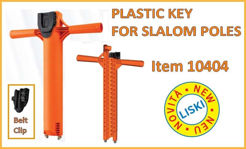 Slalomový kľúč plastový s klipom  BIG- RAPID