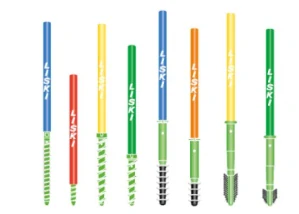 Krátke mäkké slalomové tyče pre deti GUMMY