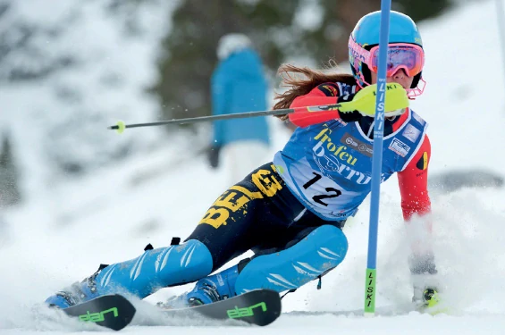 Slalomová tyč SOFT 25mm červená štetina 34cm