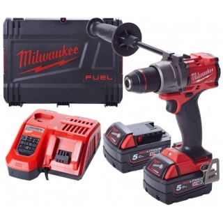 Milwaukee M18 FPD3-502X Aku príklepová vŕtačka (18V/2x5,0Ah) HD Kufor