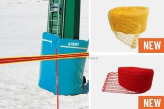 Vymedzovací pásik z PE sieťoviny, výška 15 cm, v rolke 50 m