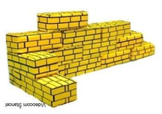 Malé stavebnicové tehly na skladanie